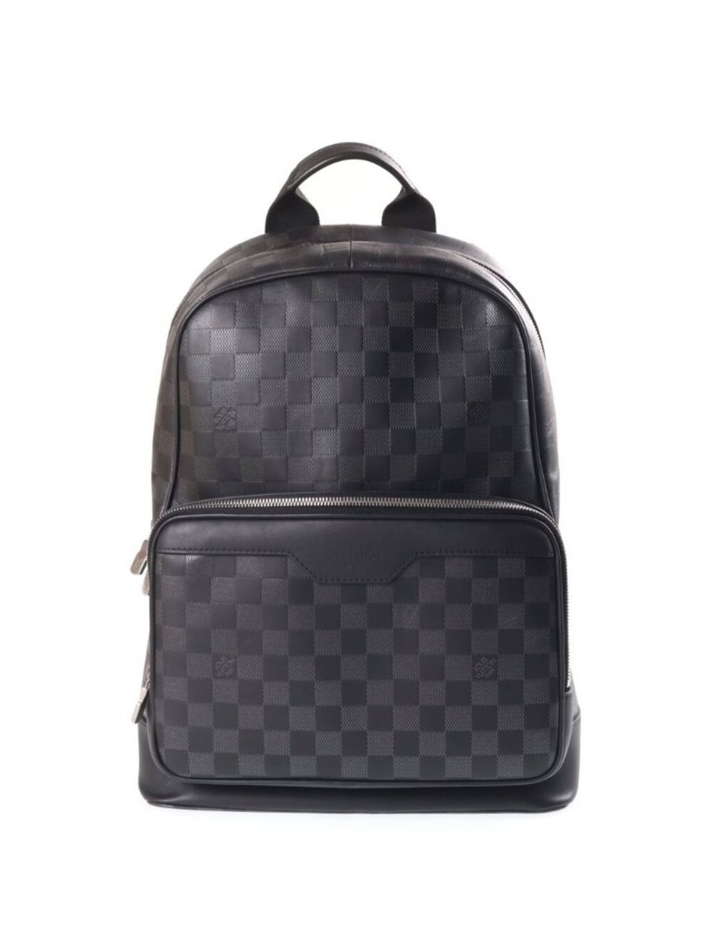 Louis Vuitton Damier Infini Avenue Backpack Black Leather Silver